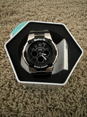 Casio Baby-G Black and Silver Men’s Shock-Resist Sport Watch